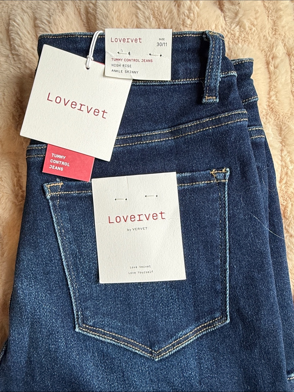 Love Dark Blue Ankle Skinny Jeans - Lovervet